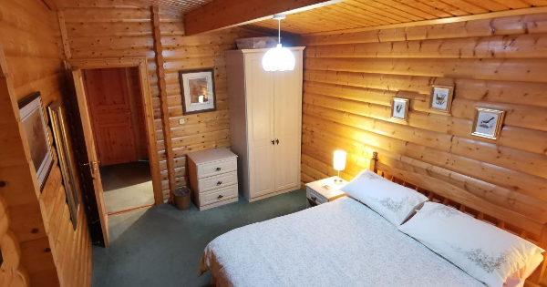 Large Master Bedroom Wood Views